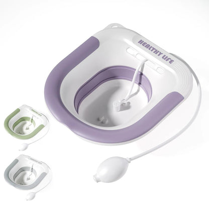 Folding Toilet Sitz Bath for Pregnancy & Hemorrhoid Care by HitMyNeed