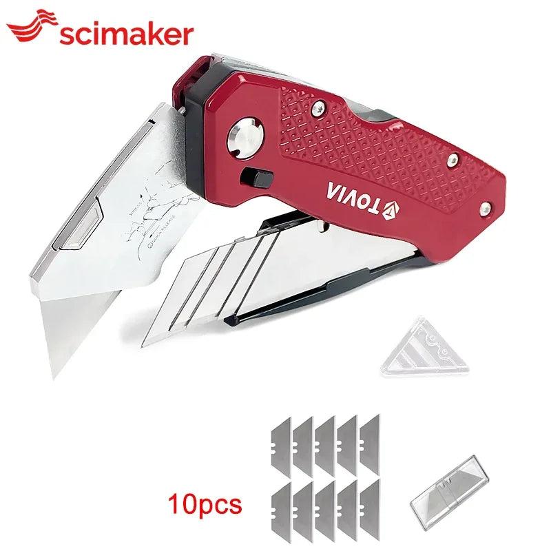 Folding Utility Knife with Replaceable Blades hka41-s10 by HitMyNeed