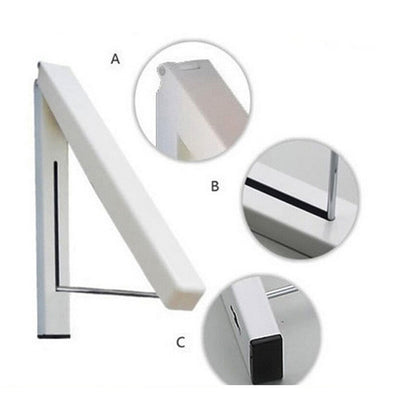 Folding Wall Mounted Clothes Hanging Rack by HitMyNeed