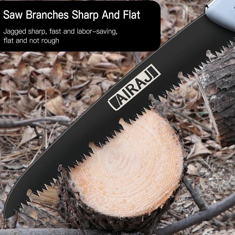 Folding Wood Saw for Camping, Pruning & DIY by HitMyNeed