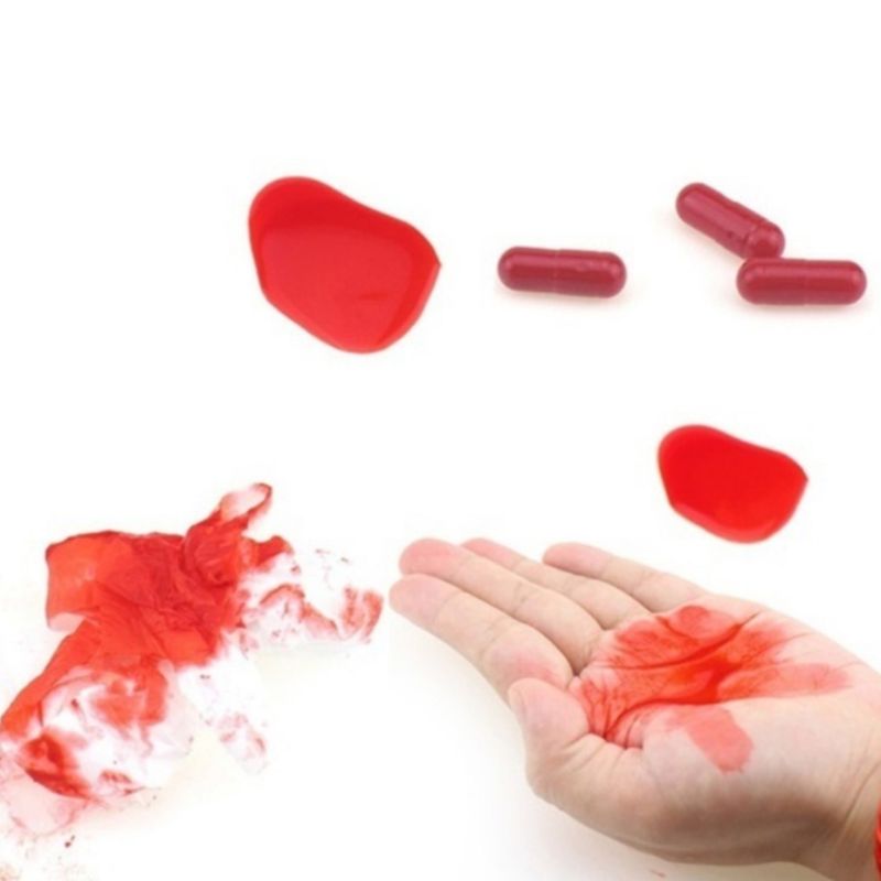 Food-Grade Fake Blood Capsules (6 Pack) by HitMyNeed