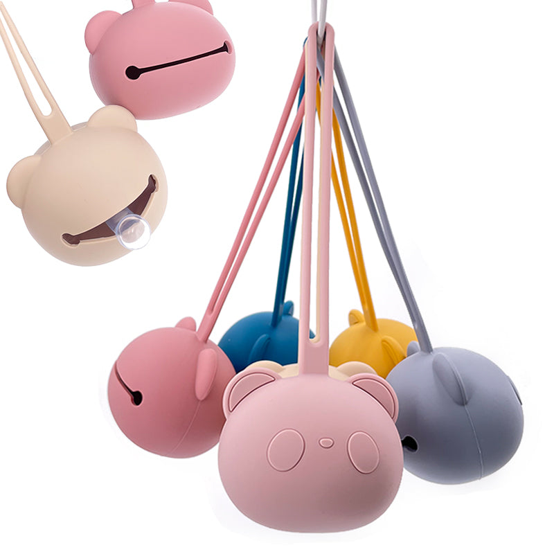 Food Grade Silicone Pacifier Case with Strap by HitMyNeed