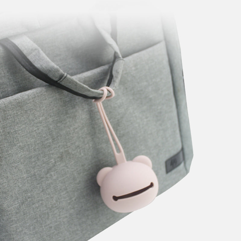 Food Grade Silicone Pacifier Case with Strap by HitMyNeed