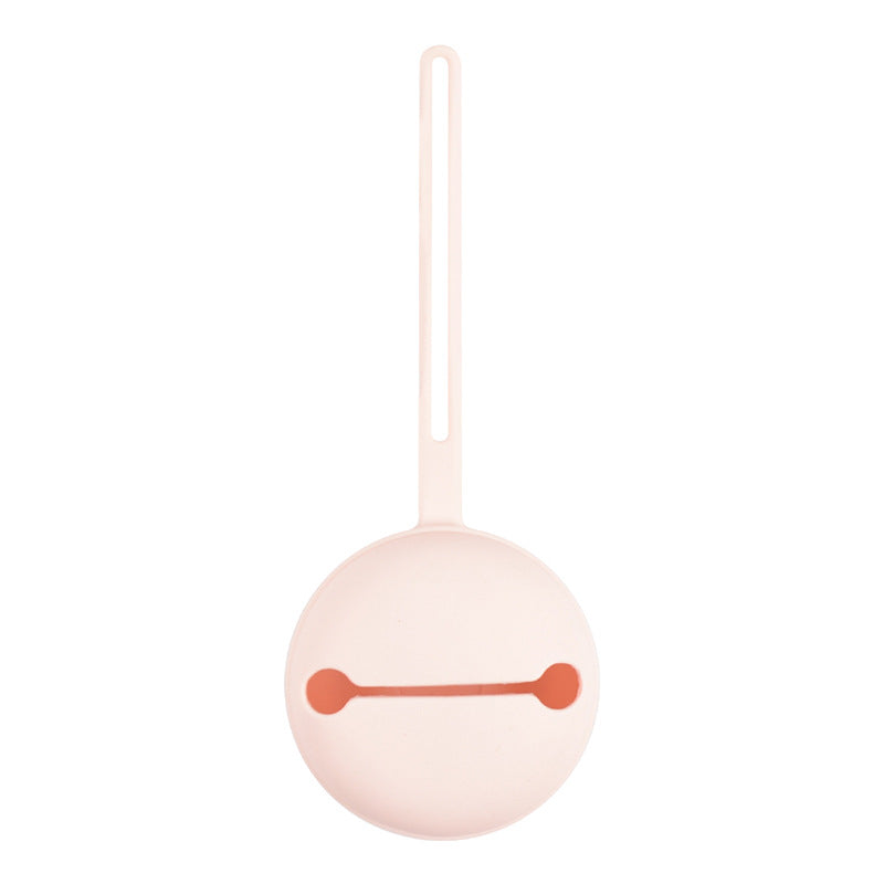 Food Grade Silicone Pacifier Case with Strap pink by HitMyNeed