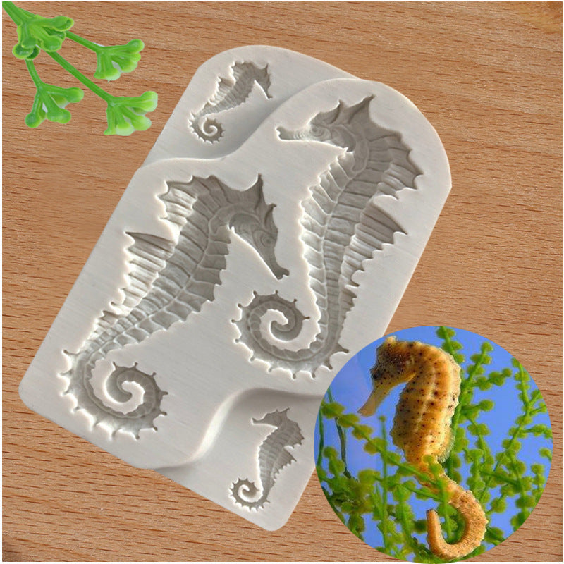 Food Grade Silicone Seahorse Mold for Baking & Crafts by HitMyNeed