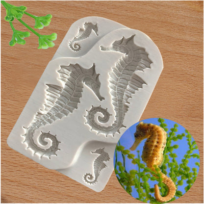 Food Grade Silicone Seahorse Mold for Baking & Crafts by HitMyNeed