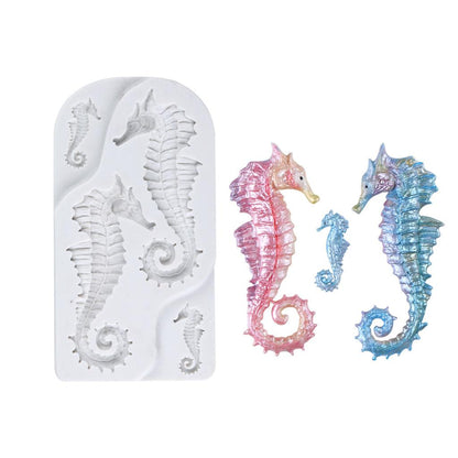 Food Grade Silicone Seahorse Mold for Baking & Crafts by HitMyNeed