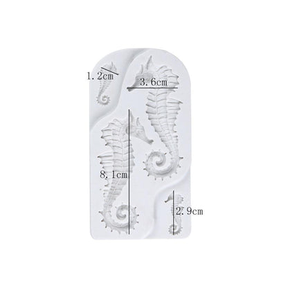 Food Grade Silicone Seahorse Mold for Baking & Crafts by HitMyNeed