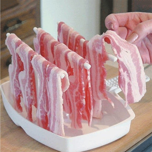 Food Safe Plastic Microwave Bacon Rack by HitMyNeed