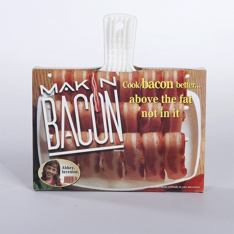 Food Safe Plastic Microwave Bacon Rack by HitMyNeed