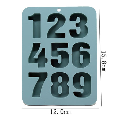 Food-Safe Silicone Number Mold for Cakes & Pastries by HitMyNeed