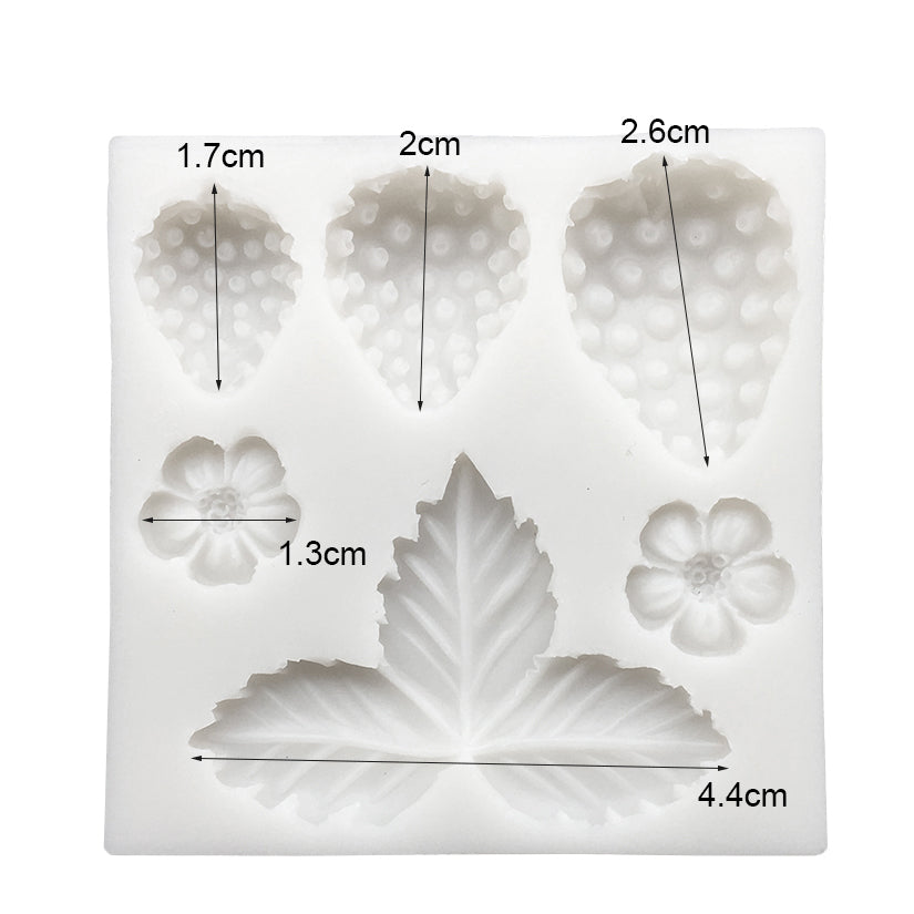 Food Safe Silicone Strawberry Mold for Baking & Crafts by HitMyNeed