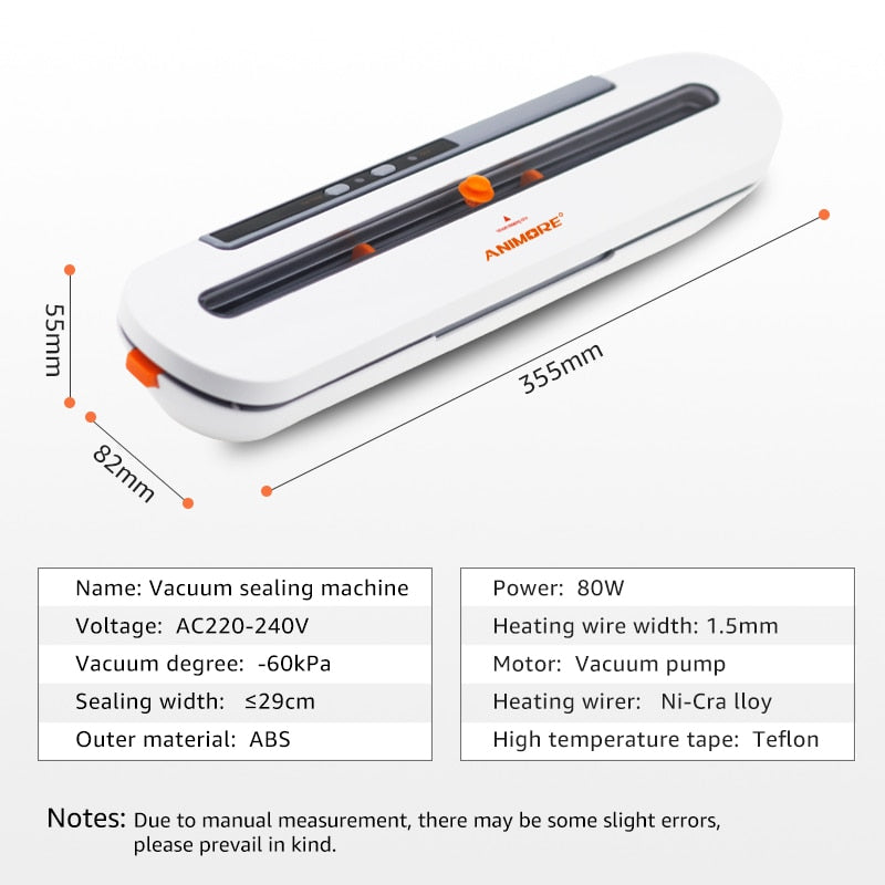 Food Saver Vacuum Sealer with Bags, 30 cm Seal Width by HitMyNeed