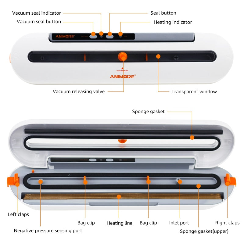 Food Saver Vacuum Sealer with Bags, 30 cm Seal Width by HitMyNeed