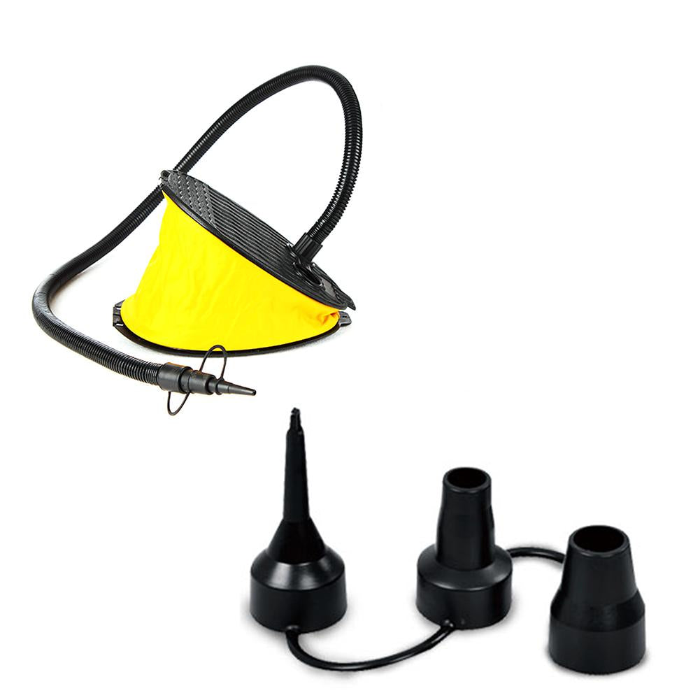 Foot Air Pump Manual Inflator with 3 Nozzles by HitMyNeed