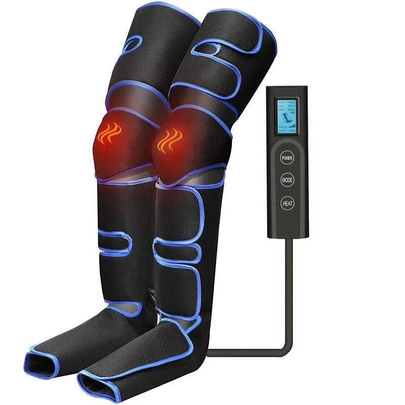 Foot & Leg Air Compression Massager with Knee Heat by HitMyNeed