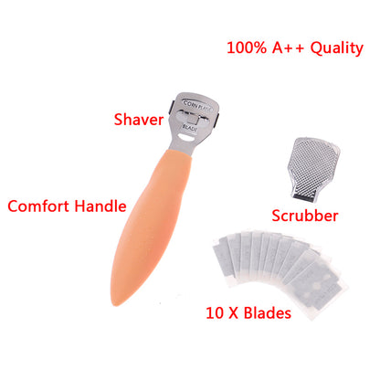 Foot Skin Shaver with 10 Replacement Blades by HitMyNeed