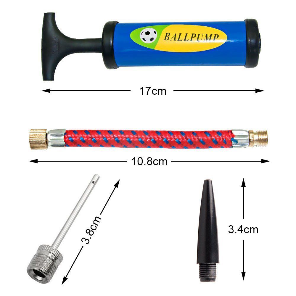 Football Ball Pump Inflator Set with 14 Accessories by HitMyNeed