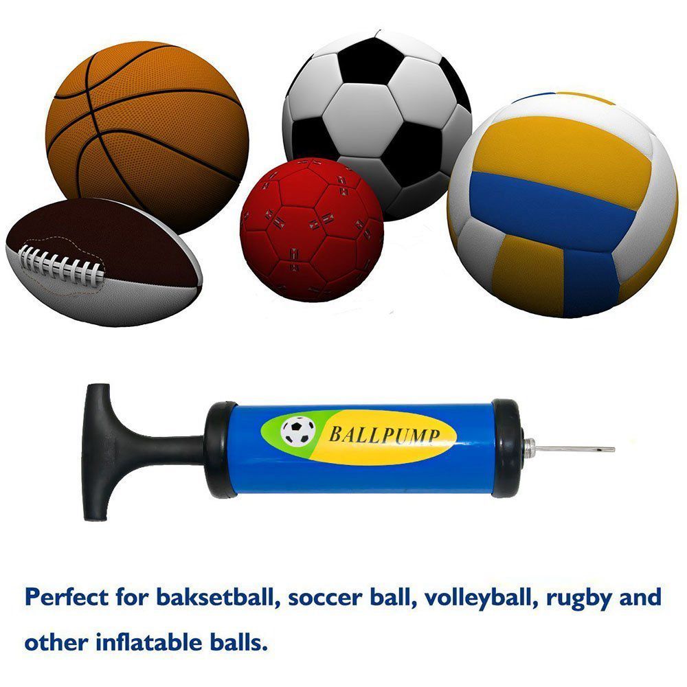 Football Ball Pump Inflator Set with 14 Accessories by HitMyNeed