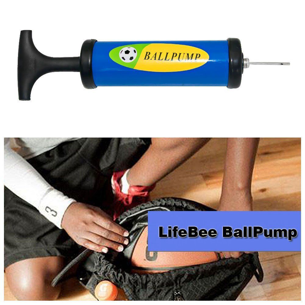 Football Ball Pump Inflator Set with 14 Accessories by HitMyNeed