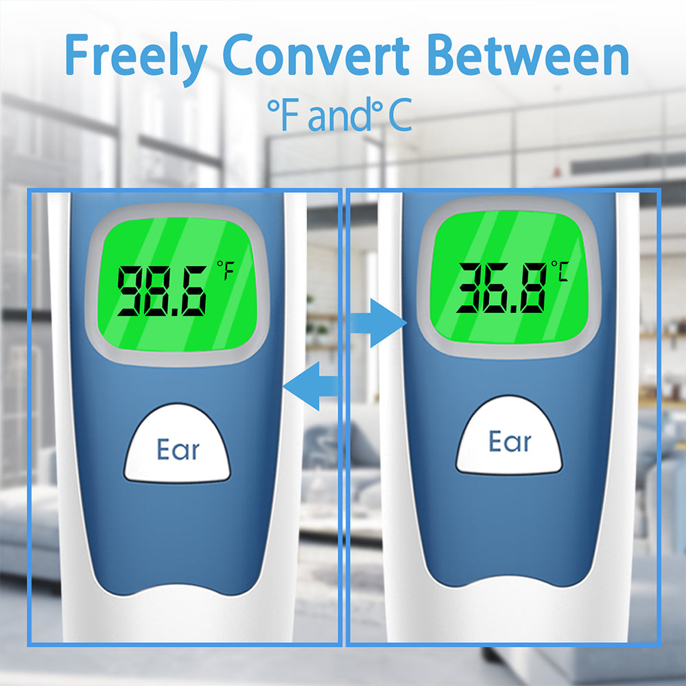 Forehead Infrared Thermometer with Fever Alert by HitMyNeed