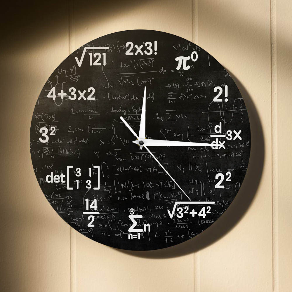 Formula Math Wall Clock for Home & Office by HitMyNeed