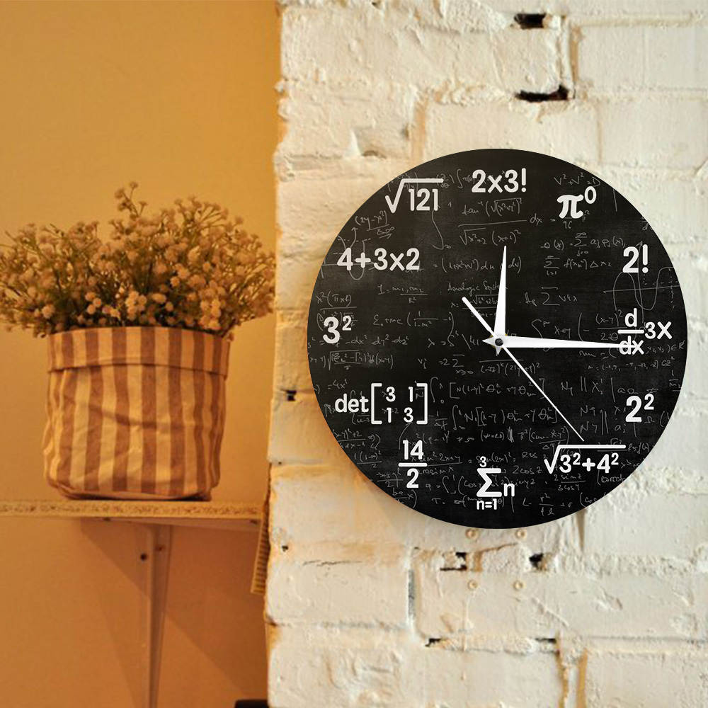 Formula Math Wall Clock for Home & Office by HitMyNeed