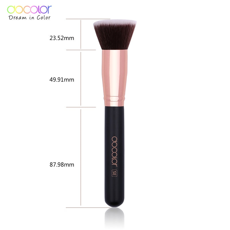 Foundation Buffing Brush with Flat Synthetic Bristles by HitMyNeed