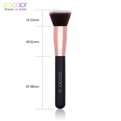 Foundation Buffing Brush with Flat Synthetic Bristles by HitMyNeed