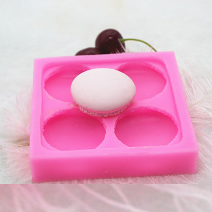 Four Cavity Silicone Macaron Mold for Baking & Crafts by HitMyNeed