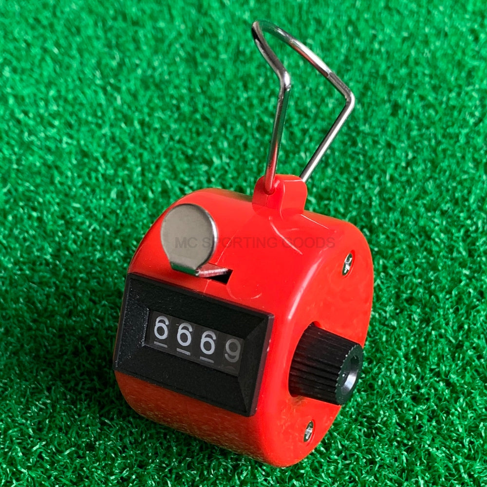 Four Digit Manual Hand Click Counter red by HitMyNeed