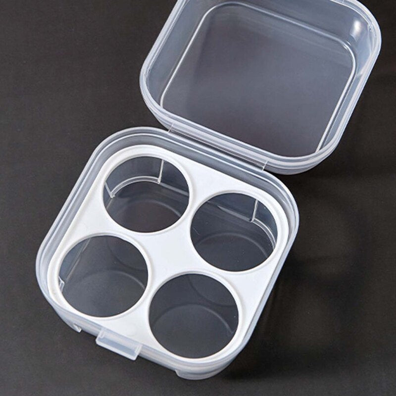 Four Grid Transparent Makeup Sponge Travel Case by HitMyNeed