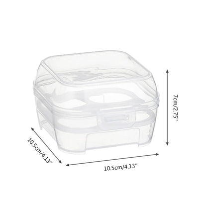 Four Grid Transparent Makeup Sponge Travel Case by HitMyNeed