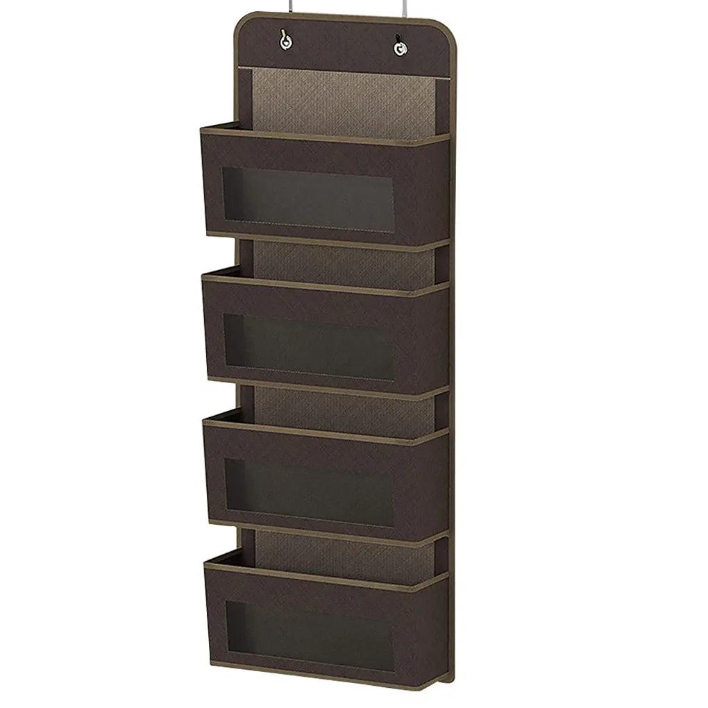 Four Layer Over Door Hanging Storage Organizer coffee by HitMyNeed