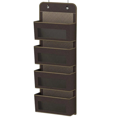 Four Layer Over Door Hanging Storage Organizer coffee by HitMyNeed
