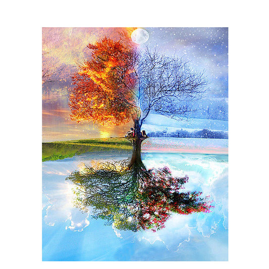 Four Seasons Paint By Numbers Canvas Kit 40x50cm by HitMyNeed