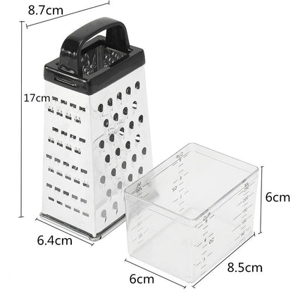 Four-Sided Stainless Steel Box Grater Slicer by HitMyNeed
