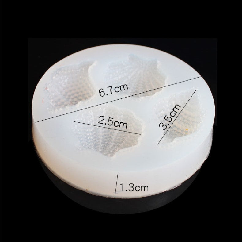 Four-Slot Seashell Silicone Mold for Resin & Baking by HitMyNeed