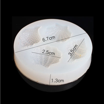 Four-Slot Seashell Silicone Mold for Resin & Baking by HitMyNeed