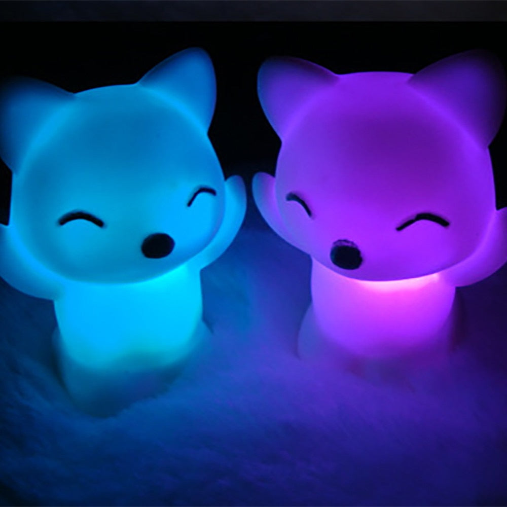 Fox Bedroom Night Light Color Changing Lamp by HitMyNeed