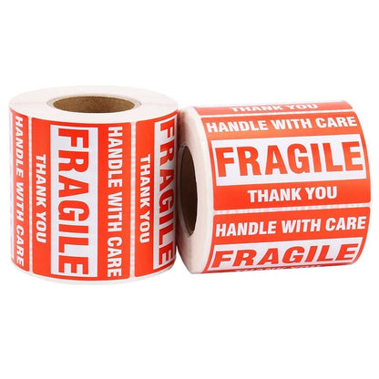Fragile Shipping Stickers Warning Labels Roll 500pcs by HitMyNeed