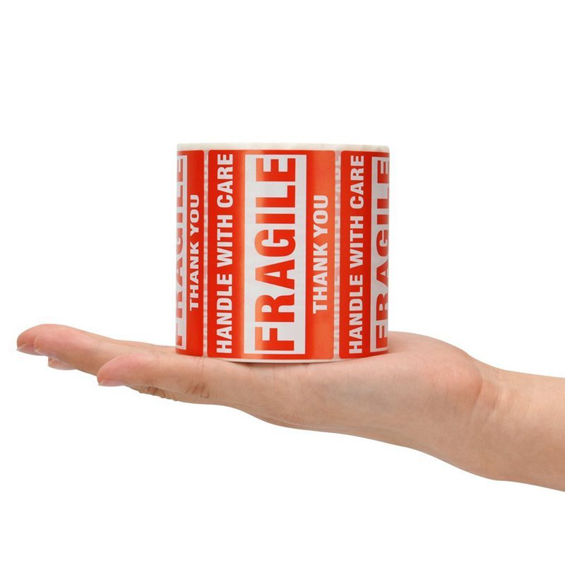 Fragile Shipping Stickers Warning Labels Roll 500pcs by HitMyNeed