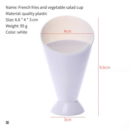 French Fries Cone Holder with Removable Dip Cup by HitMyNeed