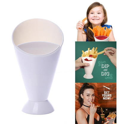 French Fries Cone Holder with Removable Dip Cup by HitMyNeed