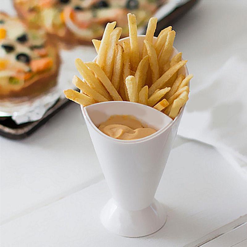 French Fry Cone Snack Holder with Sauce Cup by HitMyNeed