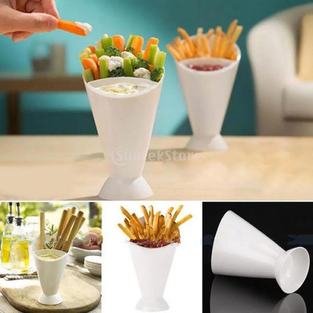 French Fry Cone Snack Holder with Sauce Cup by HitMyNeed