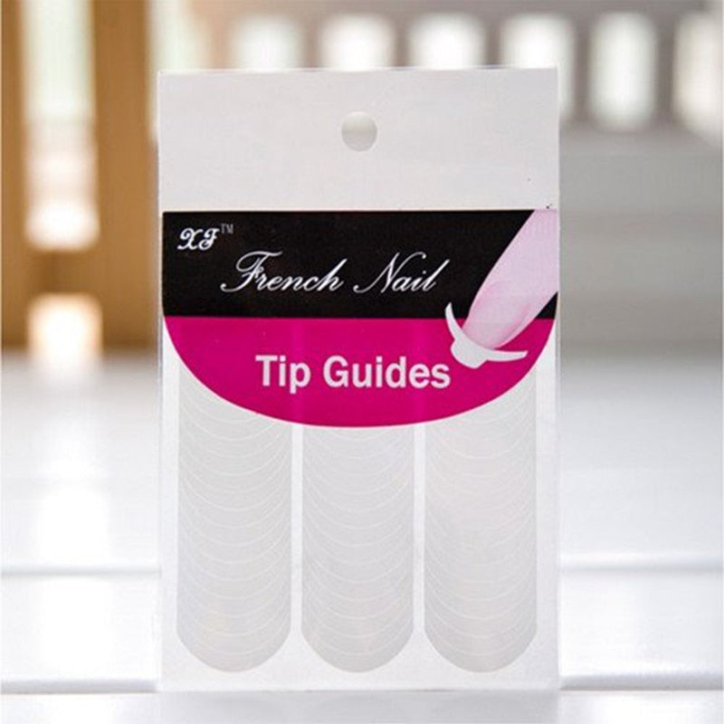 French Nail Tip Guide Stickers, 240-Pack by HitMyNeed