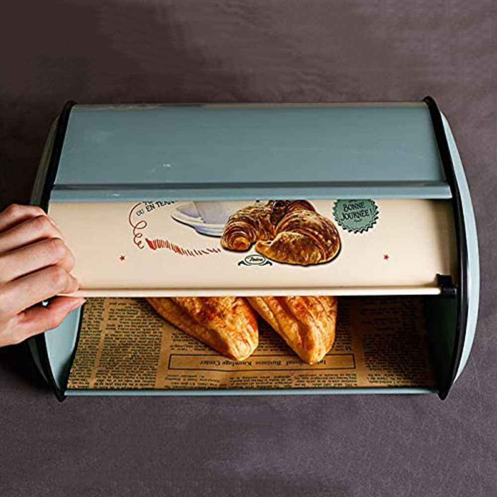 French Vintage Metal Bread Storage Box by HitMyNeed