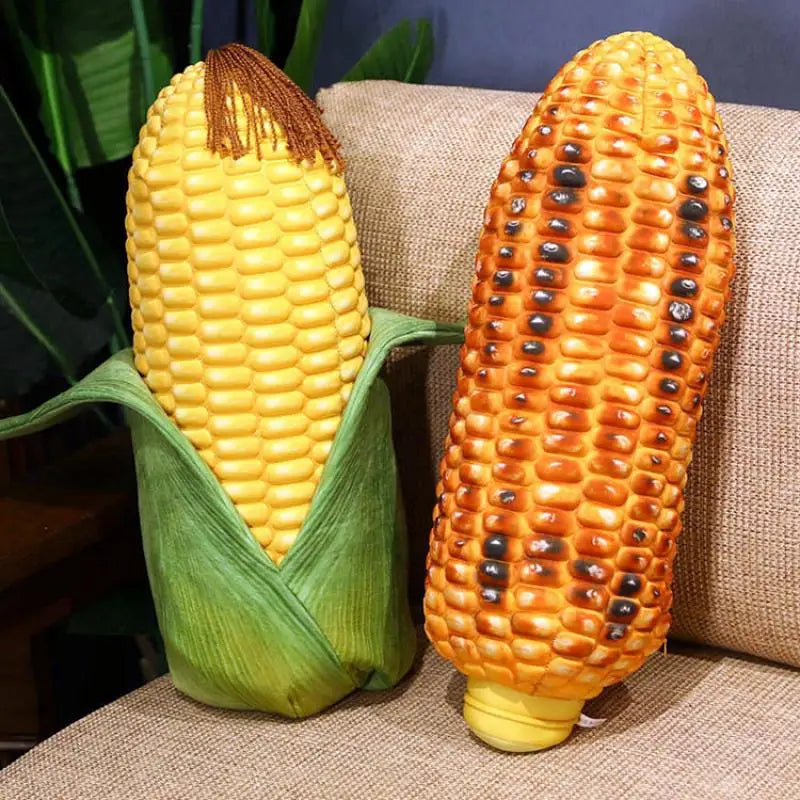Fresh or Grilled Corn Pillow Cushion 45cm by HitMyNeed