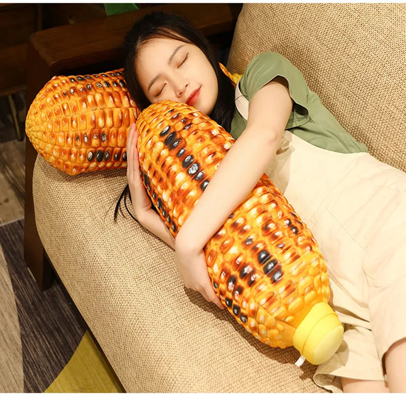 Fresh or Grilled Corn Pillow Cushion 45cm by HitMyNeed